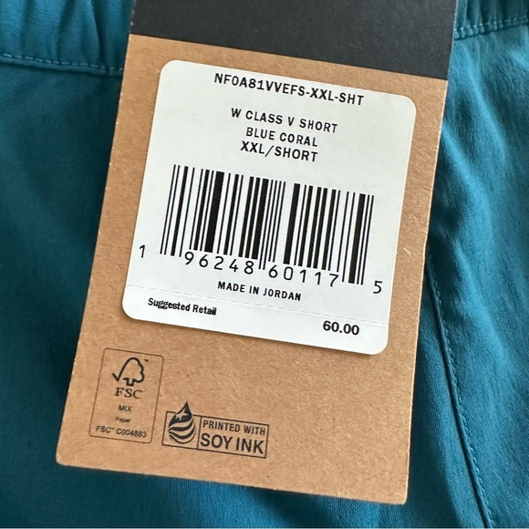 The North Face Women's Class V Hike Short Blue Coral Size XXL - Picture 2 of 6
